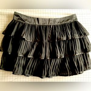 Black mini skirt